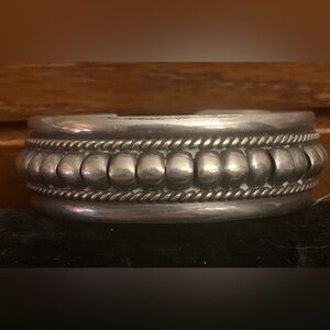 Vintage Navajo Ray Begay Sterling Cuff